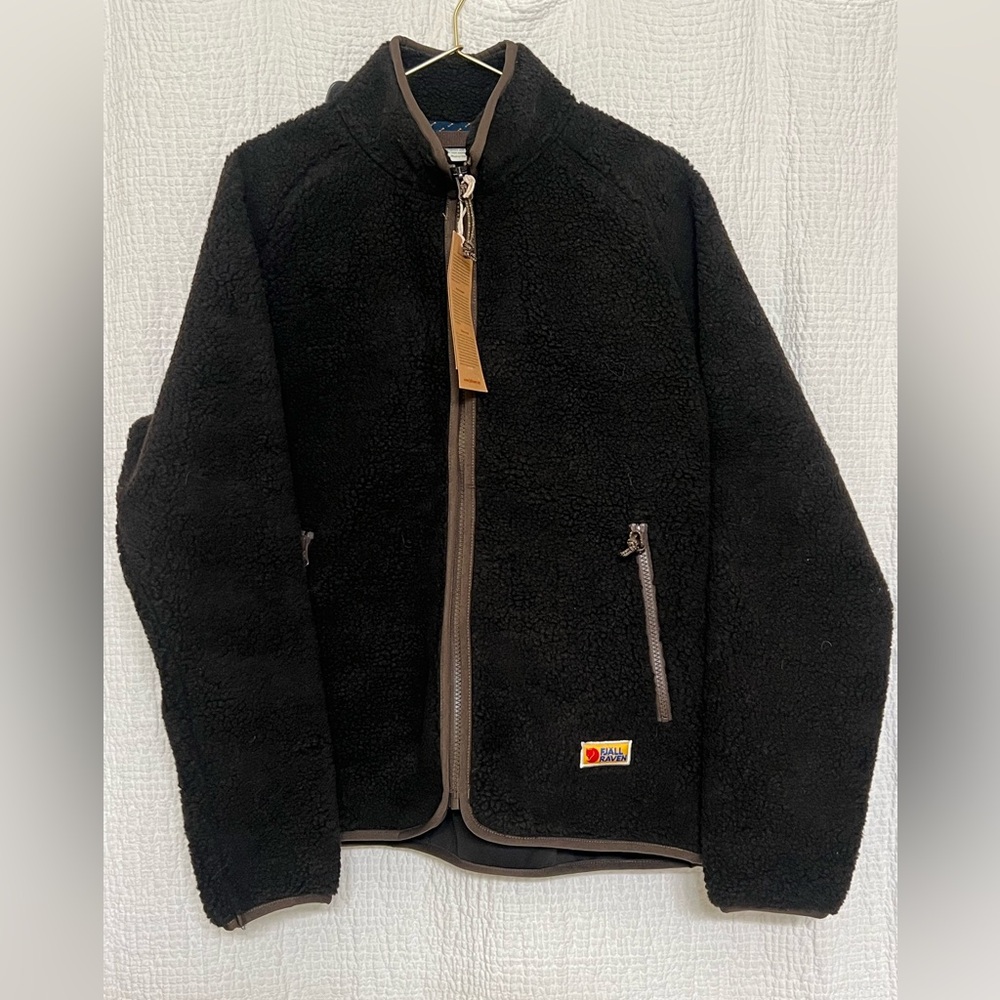 Fjallraven Brown Fleece Jacket with Zipper